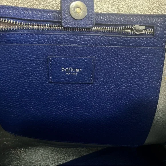 Botkier Soho Leather Tote Bag Blue - Picture 9 of 14